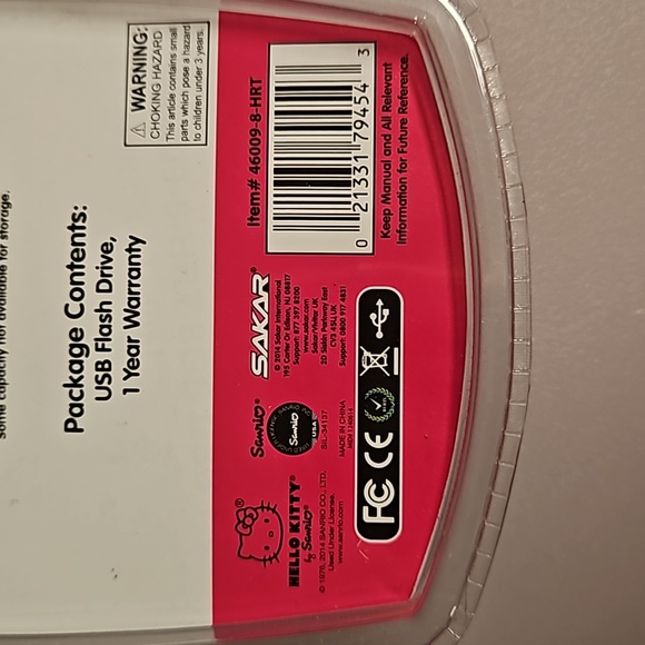 HELLO KITTY 8GB USB flash drive McD's #8 LED watch needs new battery 2008 Sanrio - Picture 4 of 7